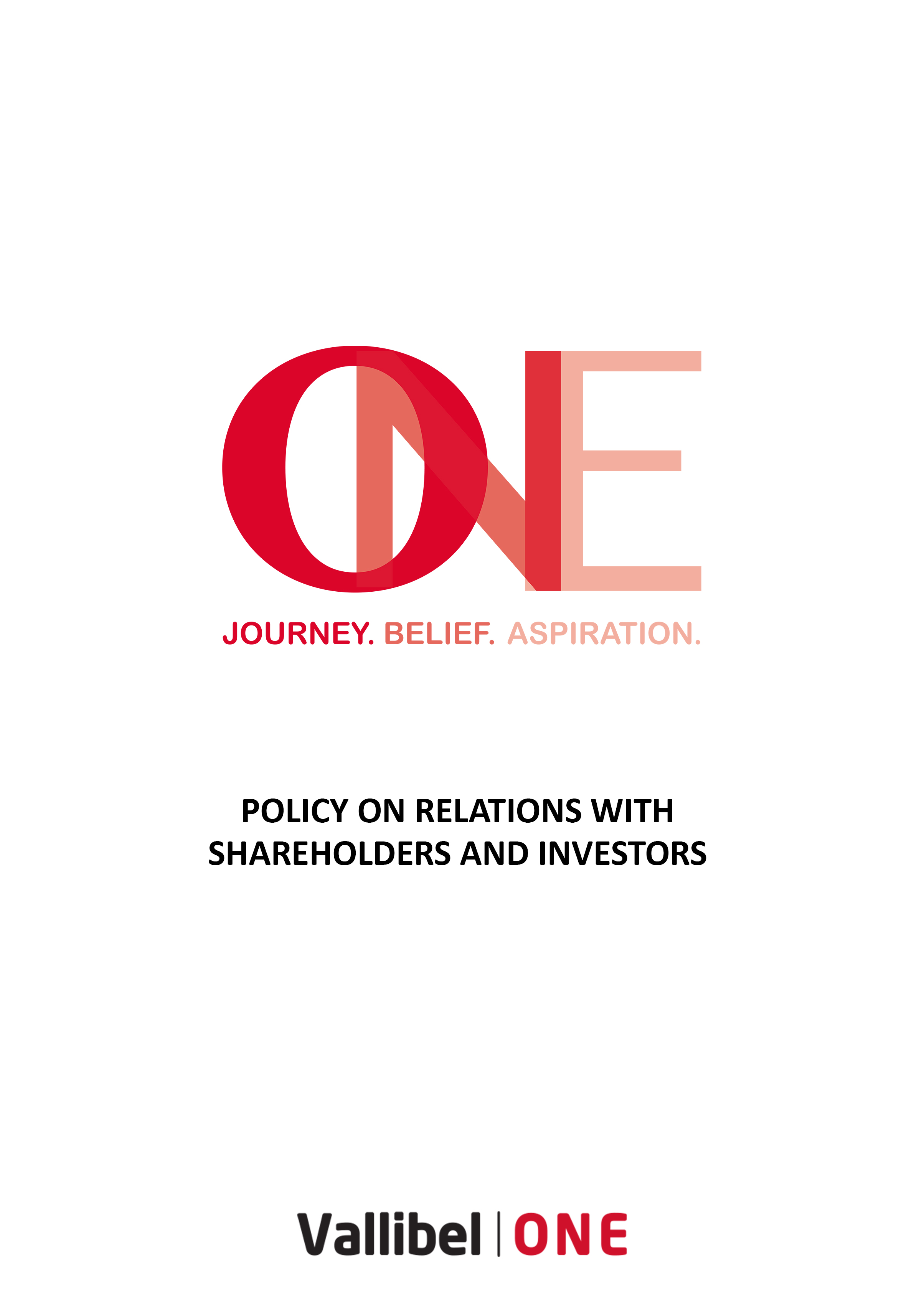 POLICY ON RELATIONS WITH SHAREHOLDERS AND INVESTORS