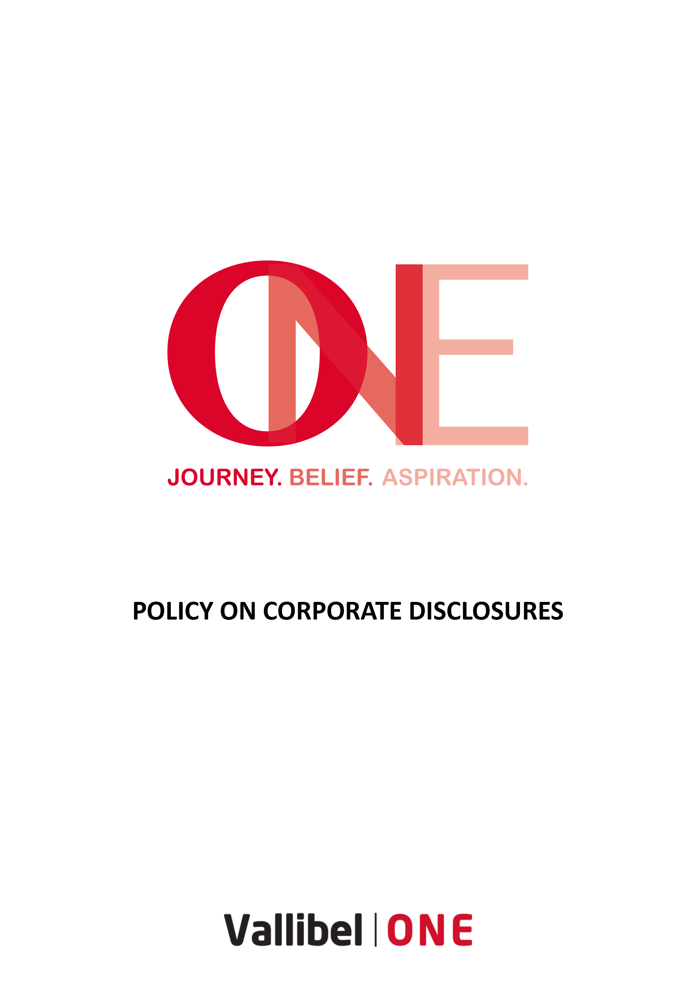 POLICY ON CORPORATE DISCLOSURES